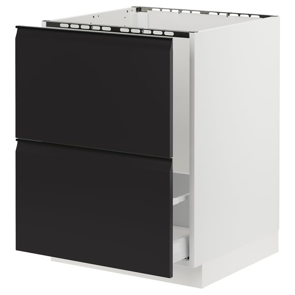 SEKTION / MAXIMERA Gbn bjo freg/clas residuos/2frentes, blanco/Upplöv antracita mate, 24x24x30 "