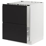 SEKTION / MAXIMERA Gbn bjo freg/clas residuos/2frentes, blanco/Upplöv antracita mate, 24x24x30 "