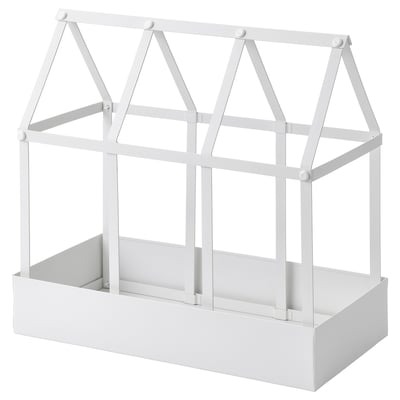 SENAPSKÅL Invernadero decorativo, interior/exterior blanco, 13 ½ "