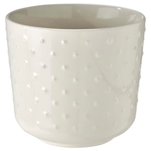 SESAMFRÖN Maceta, interior/exterior color hueso, 4 ¾ "