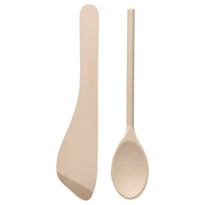 SJÖKEX Utensilios de cocina, 2 piezas, haya