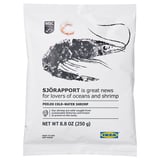 SJÖRAPPORT Camarones pelados, certificado MSC congelado, 9 oz