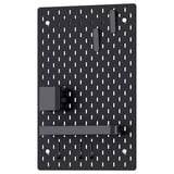 SKÅDIS Combinación tablero de clavijas, negro, 14 ¼x22 "