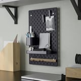 SKÅDIS Combinación tablero de clavijas, negro, 14 ¼x22 "