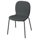 SKÅLSTA Silla, Knäbäck gris oscuro/metal tubular/negro grisáceo