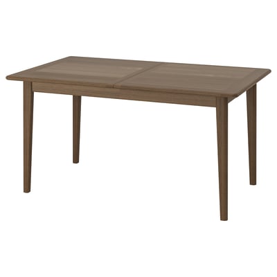 SKANSNÄS Mesa extensible, marrón haya/chapa, 59/80 3/4x35 3/8 "