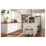 SKOGSÅ Barra de cocina, roble/chapa, 74x1 1/2 "