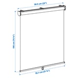 SKOGSKLÖVER Persiana enrollable, blanco, 23x76 ¾ "