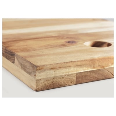 SKOGSTA Tabla para picar, acacia, 19 ¾x11 ¾ "