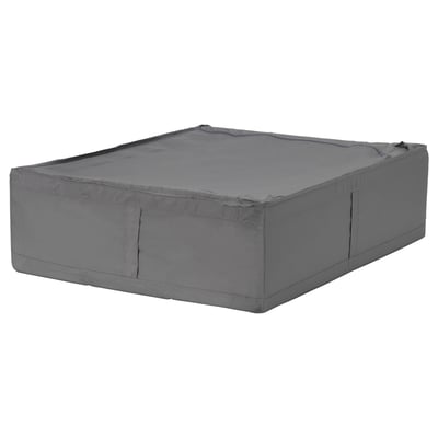 SKUBB Caja de almacenamiento, gris oscuro, 25 ½x20 ¾x7 ½ "