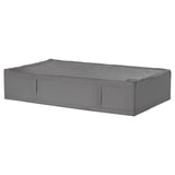 SKUBB Caja de almacenamiento, gris oscuro, 35 ½x20 ¾x7 ½ "