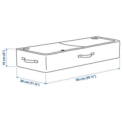 SKUBB Caja para papel de regalo, gris oscuro, 35x12x6 "