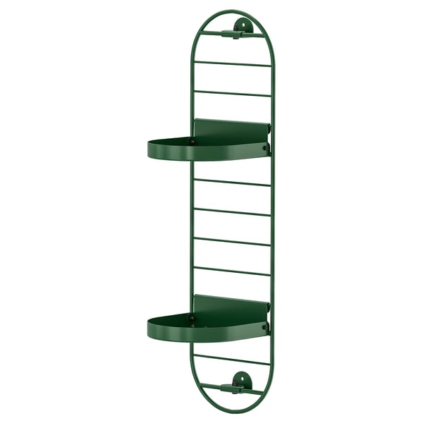 SKUGGRÖNA Soporte de plantas para pared, verde oscuro, 21 ¼ "