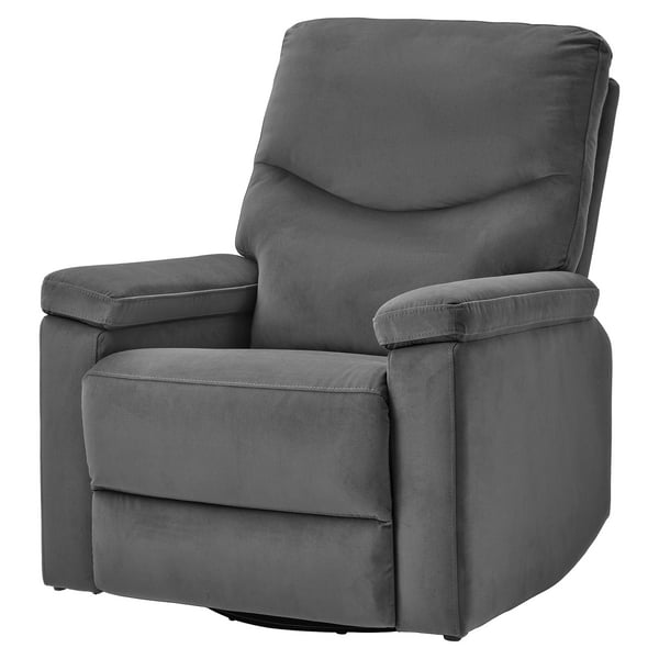 SKULNÄS Sillón reclinable+giratorio, Hakebo gris oscuro