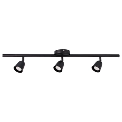 SKURUP Riel de iluminación+3 focos, negro