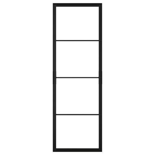 SKYTTA Armazón para puerta corrediza, negro, 30 3/8x91 "