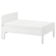 SLÄKT Estructura cama ext+base tablillas, blanco, 38 1/4x74 3/4 "