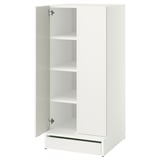 SMÅSTAD / UPPFÖRA Armario, blanco blanco/+3 estantes, 23 5/8x25 5/8x53 1/2 "