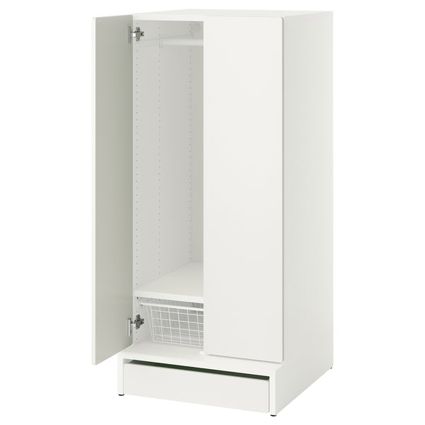 SMÅSTAD / UPPFÖRA Armario, blanco/blanco, 23 5/8x25 5/8x53 1/2 "