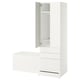 SMÅSTAD / UPPFÖRA Combinación de almacenaje, blanco blanco/+banco, 59x25 5/8x77 1/8 "