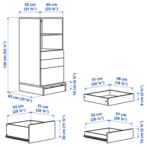 SMÅSTAD / UPPFÖRA Librero, blanco blanco/+3 cajones, 23 5/8x25 5/8x53 1/2 "