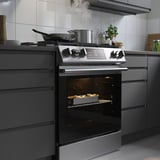 SNESSLINGE Horno+estufa de gas, acero inoxidable, 30 "