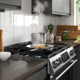 SNESSLINGE Horno+estufa de gas, acero inoxidable, 30 "