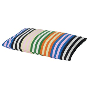 SNÖDROTTNING Funda de almohada, multicolor/a rayas, Tamaño King