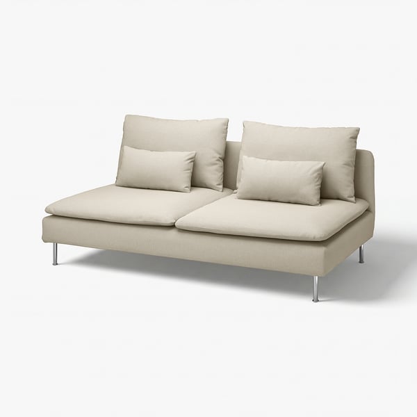 SÖDERHAMN Módulo seccional, 3 plazas, Fridtuna beige claro