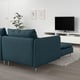 SÖDERHAMN Módulo seccional, 4 plazas, +chaise longue/Hillared azul oscuro