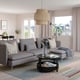 SÖDERHAMN Sofá 4 plazas+chaise longue, Tonerud gris