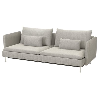 SÖDERHAMN Sofá cama, Viarp beige/marrón