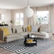 SÖDERHAMN Sofá esquinero, 4 plazas, con extremo abierto/Fridtuna beige claro