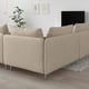 SÖDERHAMN Sofá esquinero, 4 plazas, con extremo abierto/Hillared beige
