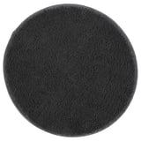 SÖDERSJÖN Alfombra de baño, gris oscuro/redondo, 22 "
