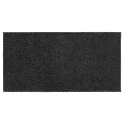 SÖDERSJÖN Alfombra de baño, gris oscuro, 24x47 "