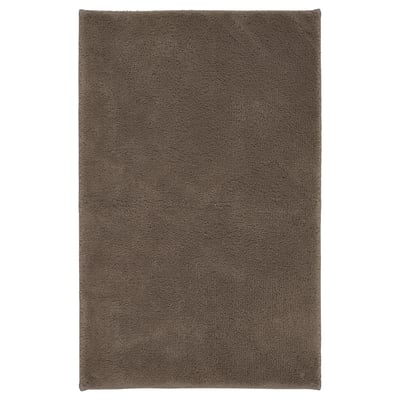 SÖDERSJÖN Alfombra de baño, marrón grisáceo, 20x31 "