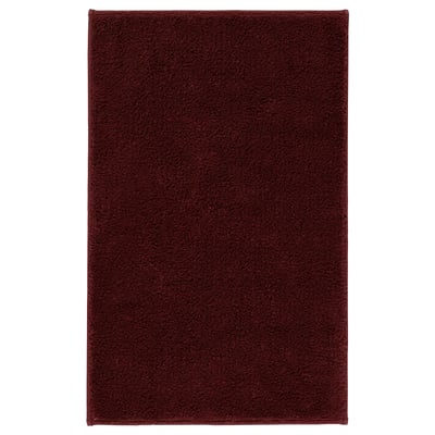 SÖDERSJÖN Alfombra de baño, rojo oscuro, 20x31 "