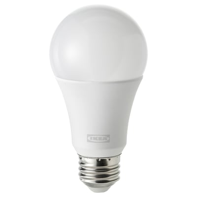 SOLHETTA Bombilla LED E26 1600 lúmenes, regulable/globo ópalo