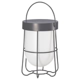 SOLVINDEN Lámpara de mesa, gris, 7 1/8 "