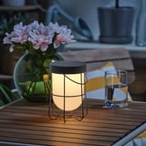 SOLVINDEN Lámpara de mesa, gris, 7 1/8 "
