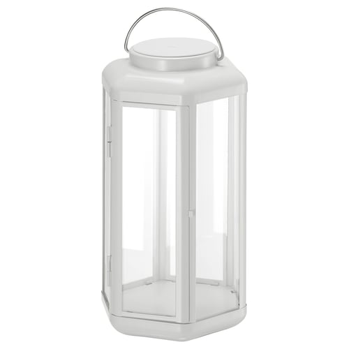 SOLVINDEN Lámpara de mesa LED, farolillo/funciona con pilas blanco, 11 "