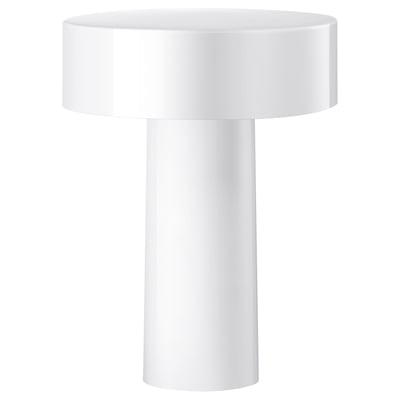 SOLVINDEN Lámpara de mesa LED, funciona con pilas/exterior blanco, 7 7/8 "