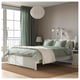SONGESAND Base de cama, blanco, Tamaño full/doble