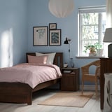 SONGESAND Base de cama, marrón, Tamaño twin