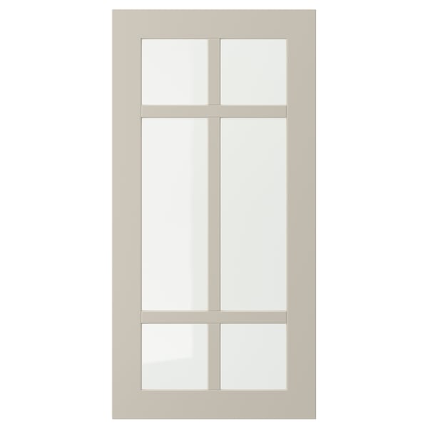 STENSUND Puerta de vidrio, beige, 15x30 "