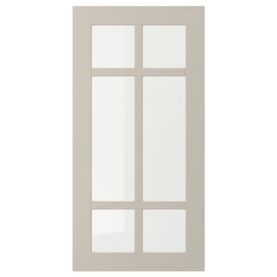 STENSUND Puerta de vidrio, beige, 15x30 "