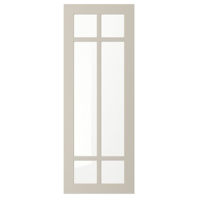 STENSUND Puerta de vidrio, beige, 15x40 "