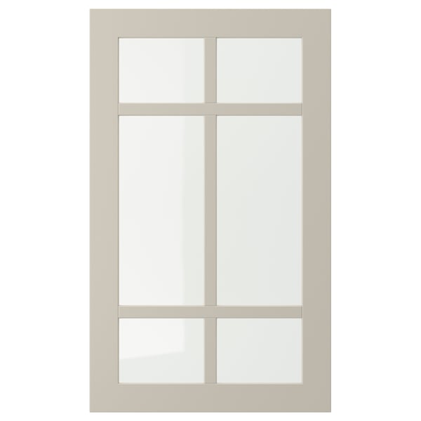 STENSUND Puerta de vidrio, beige, 18x30 "
