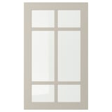 STENSUND Puerta de vidrio, beige, 18x30 "
